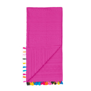 Velosso Velour Tassle Beach Towel