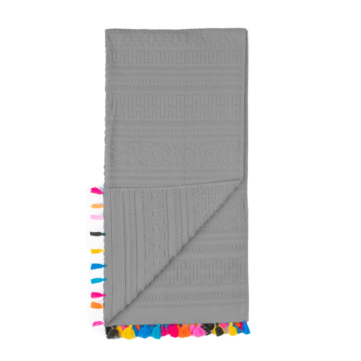 Velosso Velour Tassle Beach Towel