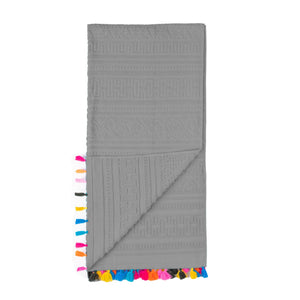 Velosso Velour Tassle Beach Towel