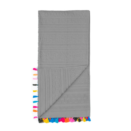 Velosso Velour Tassle Beach Towel