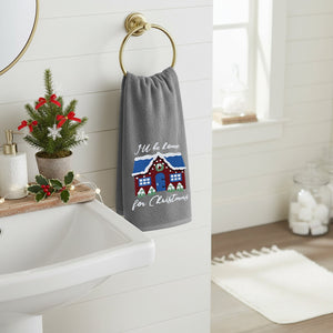 Velosso Ill Be Home 2 Pack Christmas Cotton Hand Towels