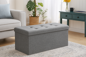 Home Republic Foldable Linen Storage Ottoman