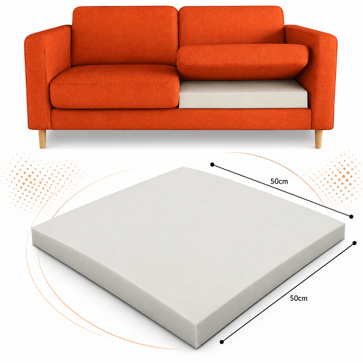Home Republic Sofa Foam Rejuvenator Pad