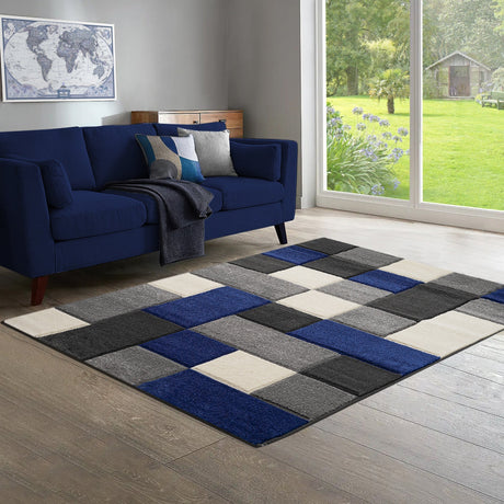 Home Republic Dexter Carved Rug Low Pile
