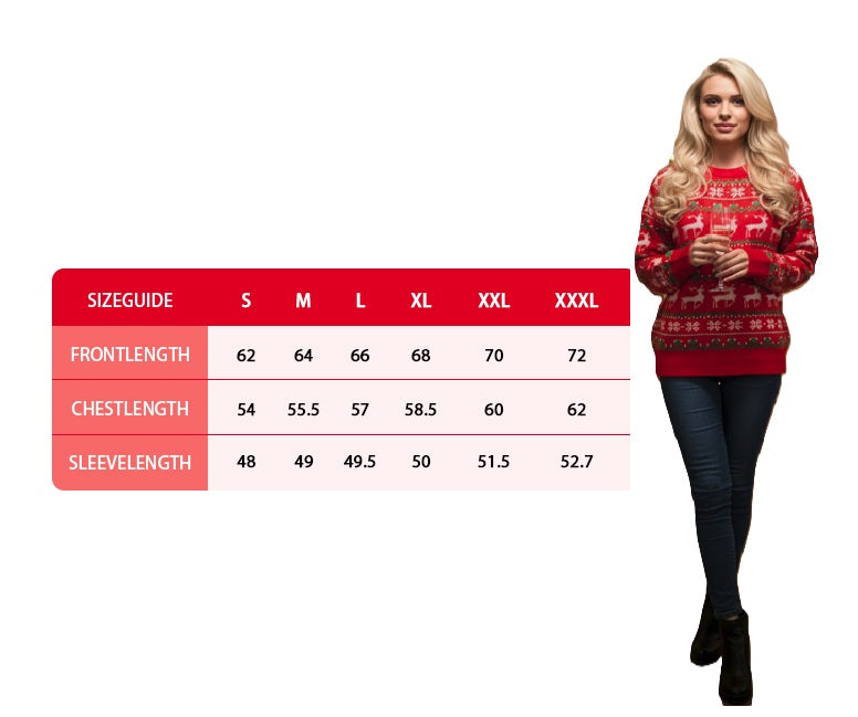 Velosso Christmas Fun Nordic Red Jumper