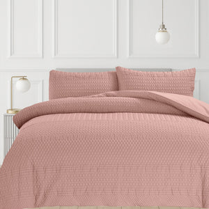 Velosso Paloma Pinsonic Bobble Pattern Duvet Cover and Pillowcase Set