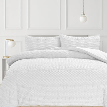Paloma Embossed Bobble Pattern Duvet Cover and Pillowcase Set