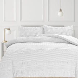 Velosso Paloma Pinsonic Bobble Pattern Duvet Cover and Pillowcase Set