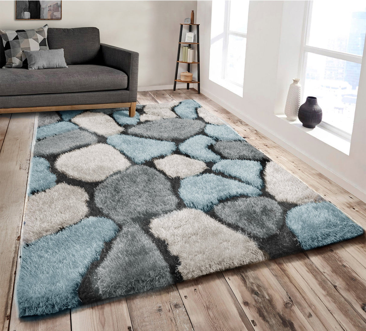 Home Republic Pebbles Shaggy Rug Long Pile