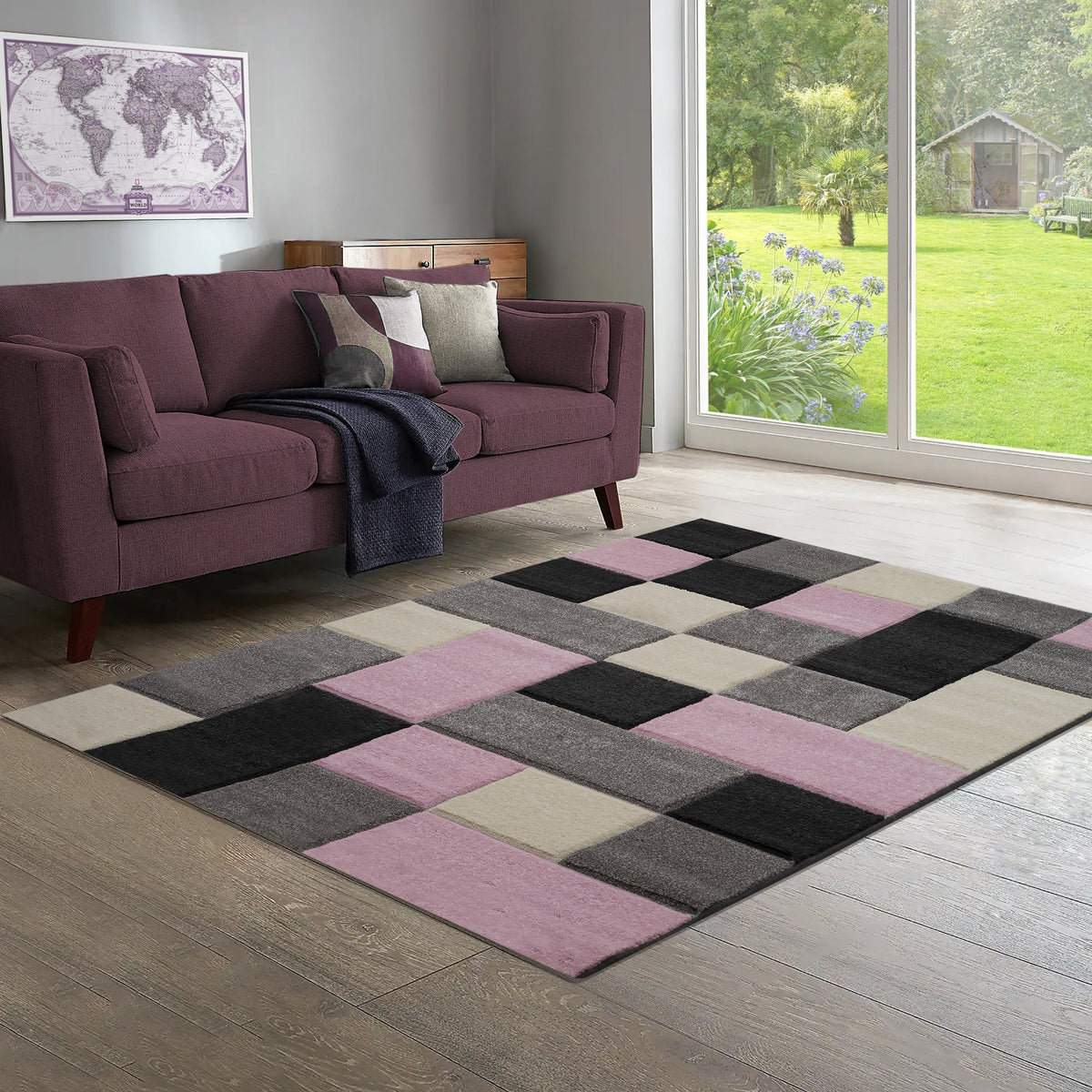 Home Republic Dexter Carved Rug Low Pile