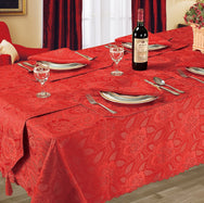 Kitchen Trends Rose Jacquard Tablecloth