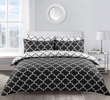 Velosso Lattice Duvet Cover & Pillowcase Set