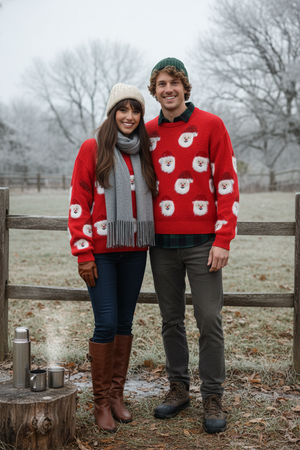 Velosso Fun Christmas Santa Red Jumper