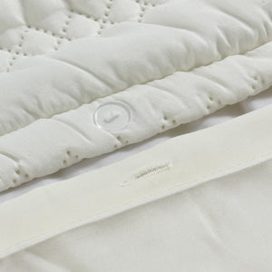 Velosso Saville Embossed Geometric Pattern Duvet Cover and Pillowcase Set