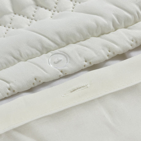 Velosso Saville Embossed Geometric Pattern Duvet Cover and Pillowcase Set