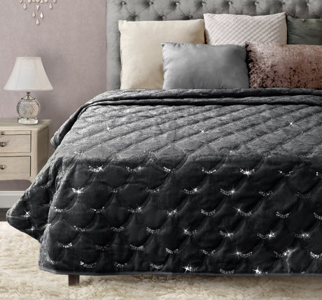 Intimates Crushed Velvet and Sequins Bedspread