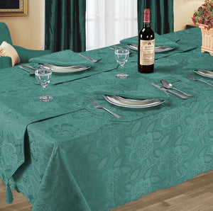 Kitchen Trends Rose Jacquard Tablecloth