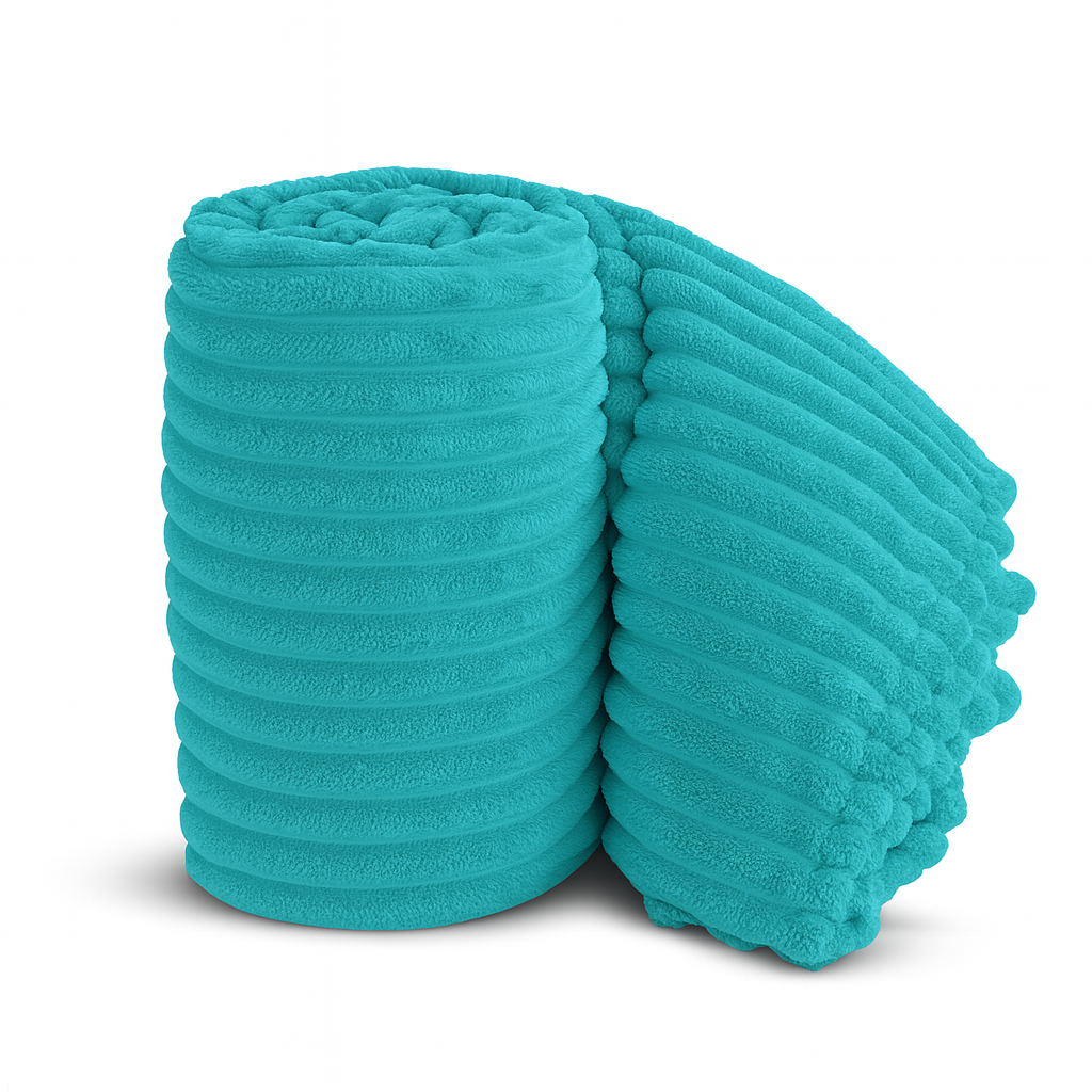 Velosso Super Soft Chunky Cord Blanket Throw