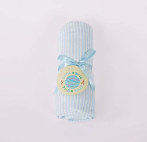 My Little World Velour Stripe Baby Blanket