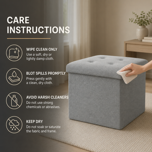 Home Republic Foldable Linen Storage Ottoman