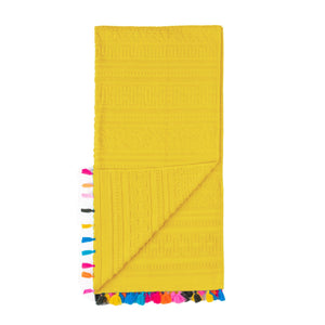 Velosso Velour Tassle Beach Towel