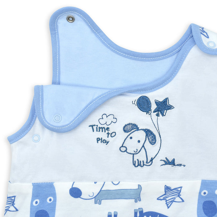 Time To Play Blue Dog Baby Sleeping Bag