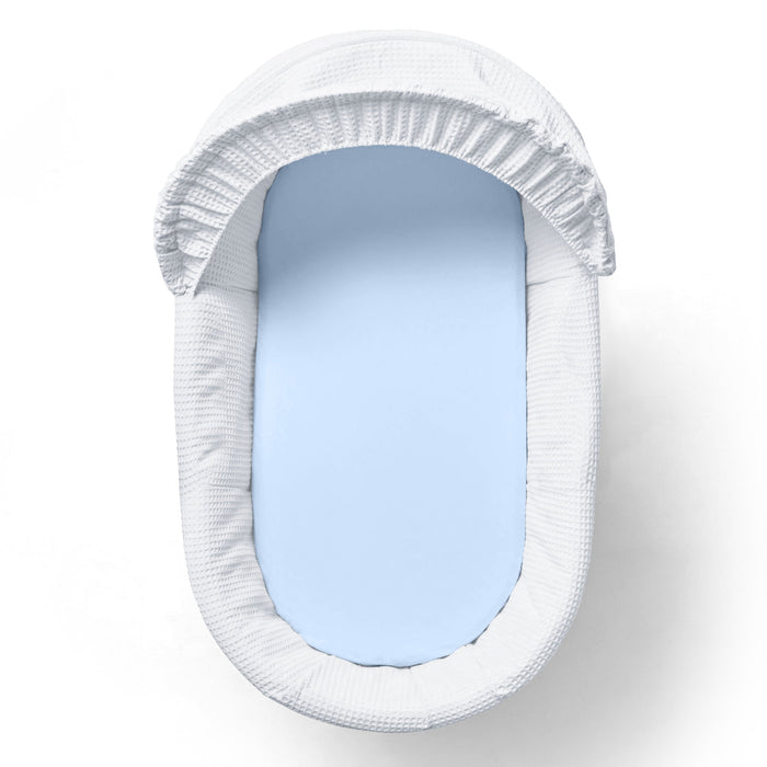 2 Pack Blue Jersey Fitted Cot Sheets