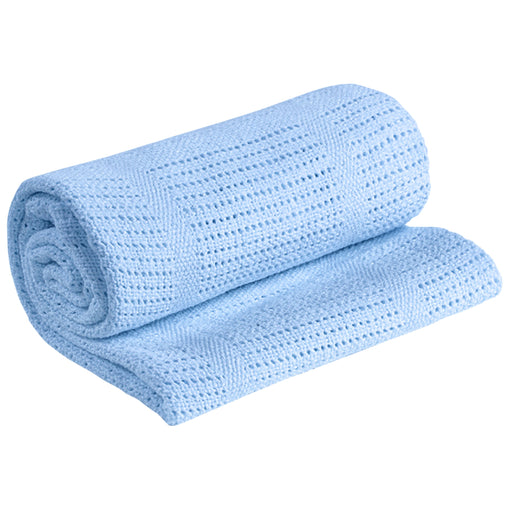 Blue Cellular Baby Blanket