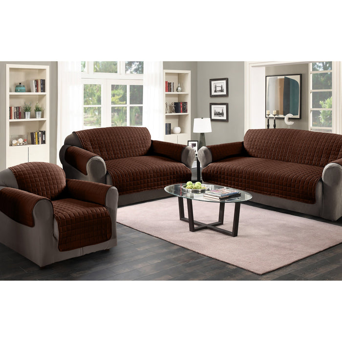 Velosso Chocolate Water Repellent Sofa Protector