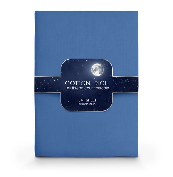 Plain Dyed Flat Sheet Blue
