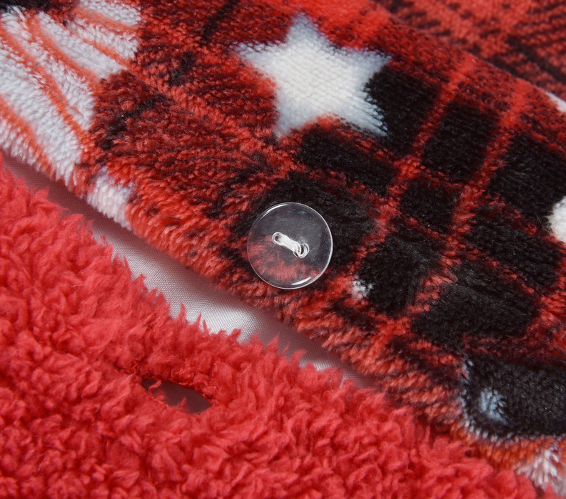 Gonks Check Flannel Teddy Fleece Duvet Cover & Pillowcase Set