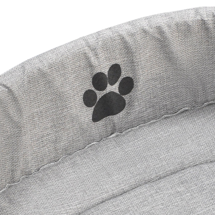 Luxury Grey Check Pet Bed Nest