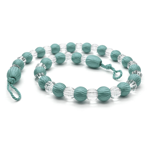 Krystal Duck Egg Beaded Curtain Tieback