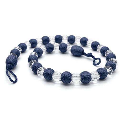 Krystal Navy Beaded Curtain Tieback