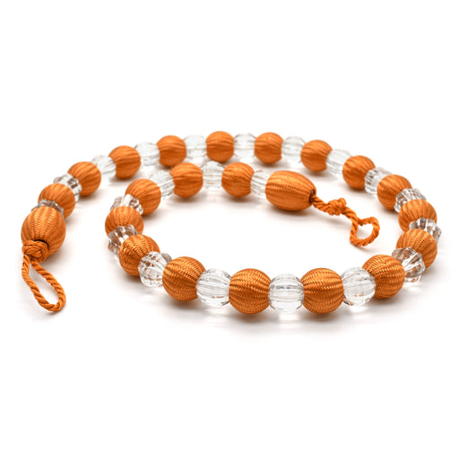 Krystal Orange Beaded Curtain Tieback