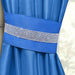 Manhattan Blue Diamante Tiebacks