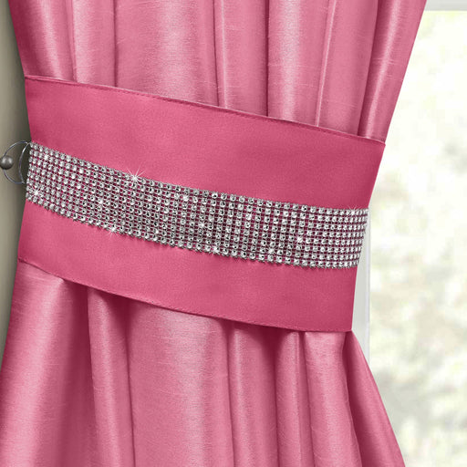 Manhattan Fuchsia Diamante Tiebacks