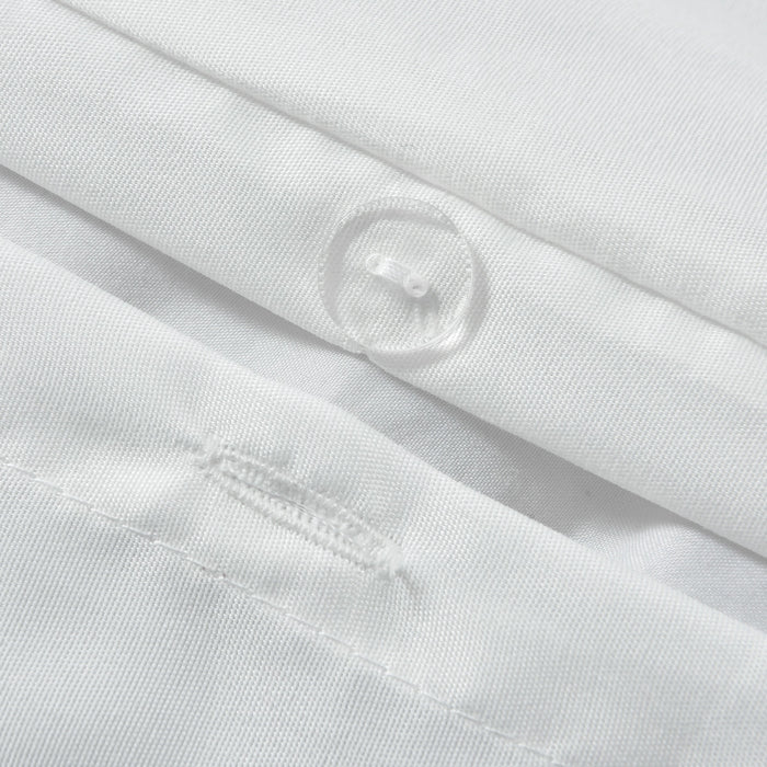 Micah Tufted White Duvet Cover & Pillowcase Set