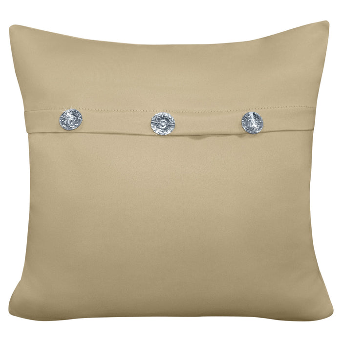 Diamante Button Stone Cushion Cover