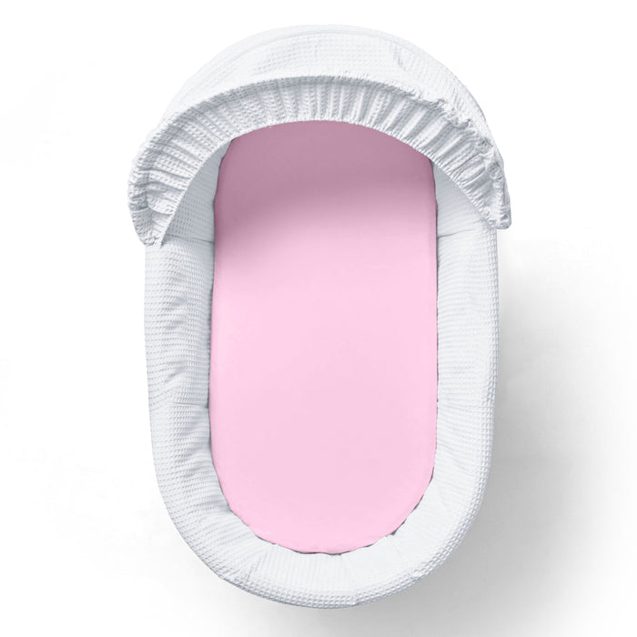 2 Pack Pink Jersey Fitted Cot Sheets