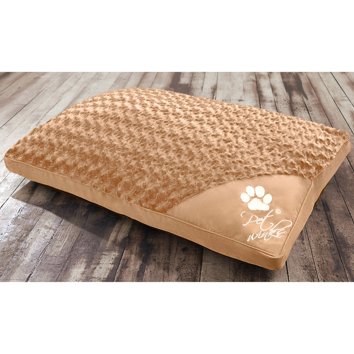 Posy Faux Fur Latte Pet Bed