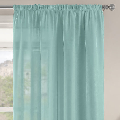 Riva Duck Egg Slot Top Voile Panel