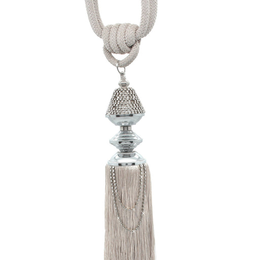 Large Cream Diamante Sparkle Rope Curtain Tieback