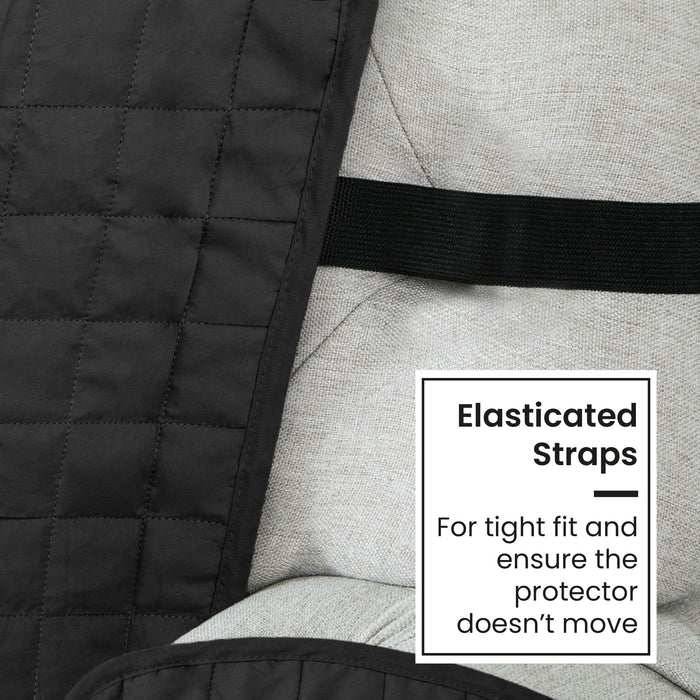 Velosso Black Water Repellent Sofa Protector