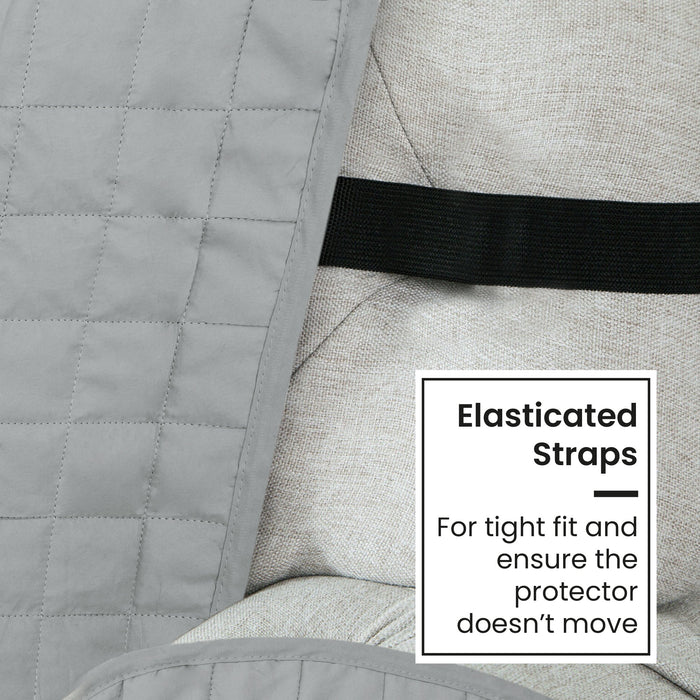 Velosso Grey Water Repellent Sofa Protector