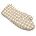 Cream Gingham Check Cotton Oven Glove