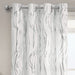 Swirls Silver Eyelet Voile Panel