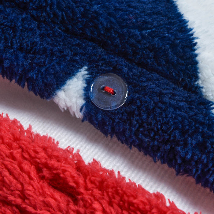 Galaxy Teddy Fleece Navy Duvet & Pillowcase Set