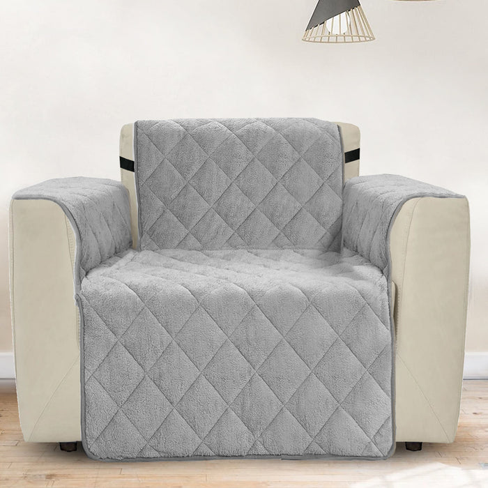 Velosso  Teddy Soft Silver / Grey Water Repellent Sofa Protector