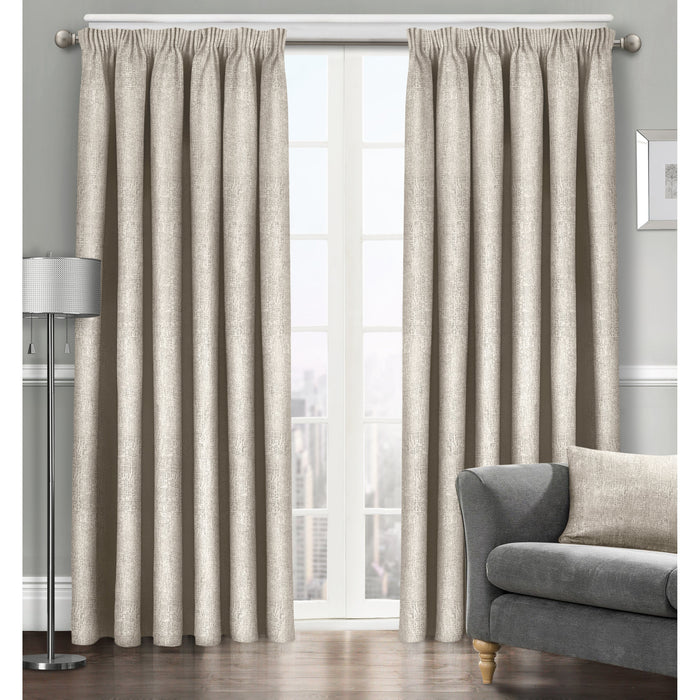 Westwood Cream Dimout Pencil Pleat Curtains